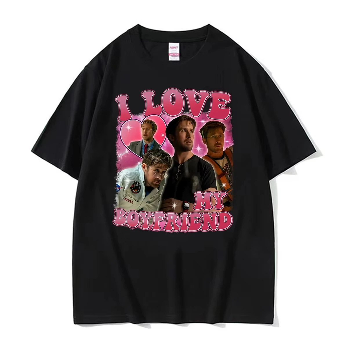 I Love My Boyfriends Ryan Gosling Project Hail Mary T-shirt Women Clothing Harajuku Gothic T Shirts Summer Tops 100% Cotton Tees
