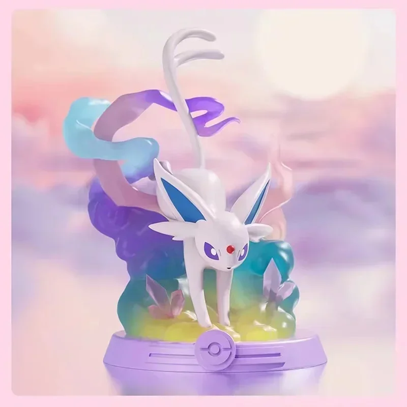 New Pokemon Ibrahimovi Blind Box  Gengar Sylveon Greninja Lucario Anime Action Figure Model Toy Authentic With Stand Card