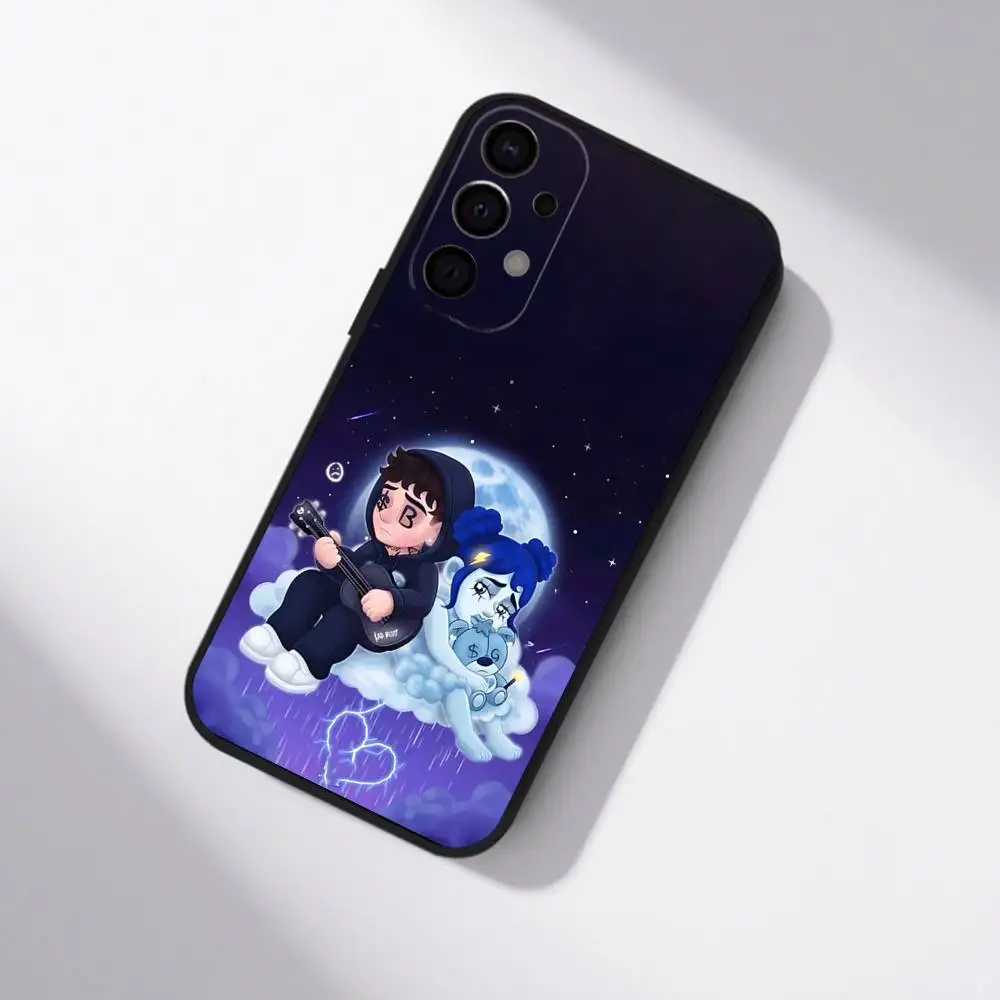 J-Junior H Sad Girl غطاء هاتف أسود لهاتف سامسونج S25، S24، S21، S22، S23، S30، Ultra، S20، Plus، Fe، Lite، 5G #5