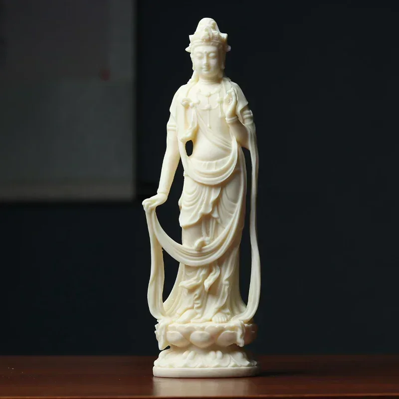 Avalokitesvara Figure Buddha Decorative Small Statue Resin sculpture Home Living Room, Room, Office Feng Shui Statues