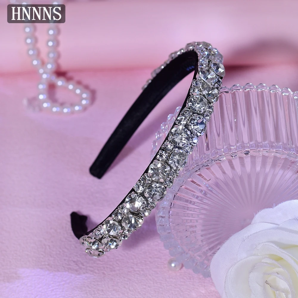 Topqueen faixa de cabeça de casamento com strass, estilo extremamente simples, feita à mão, feminina, elegante, banquete, festa, yxa94