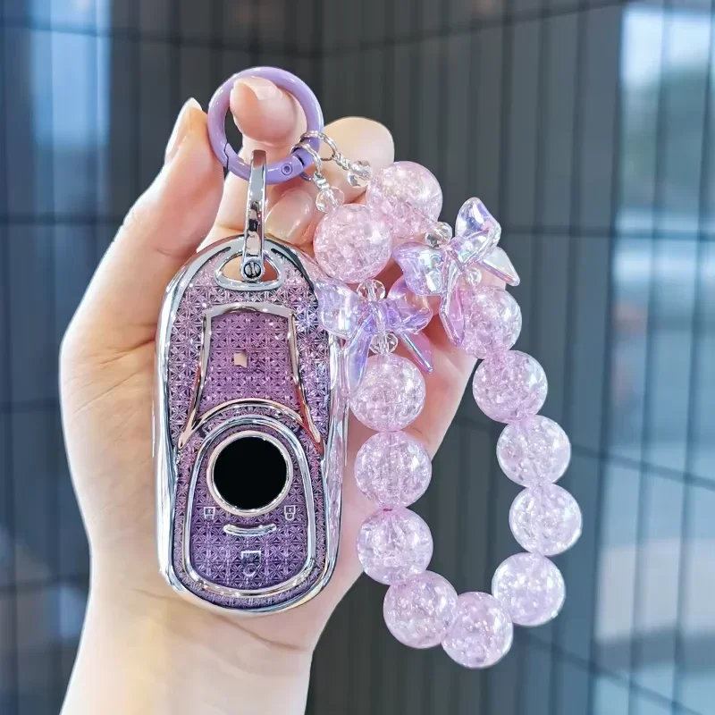 

Suitable for Buick keycase Regal Lacrosse GL8 Encore gx GL6 Velite6 Enclave Envision Envista keycover keyshell Pink keychain