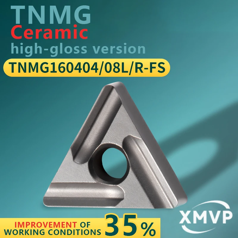 

Triangular CNC turning inserts TNMG16040408LR-FS metal ceramic grade BT920G turning tool grains