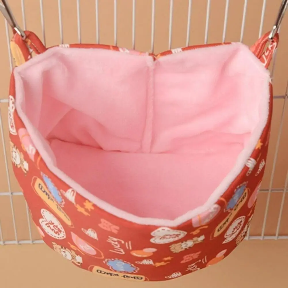 Exquisite Plush Hamster Hammock Hang Breathable Guinea Pig Sleeping Bag Soft Comfortable Small Pet Nest Hamster