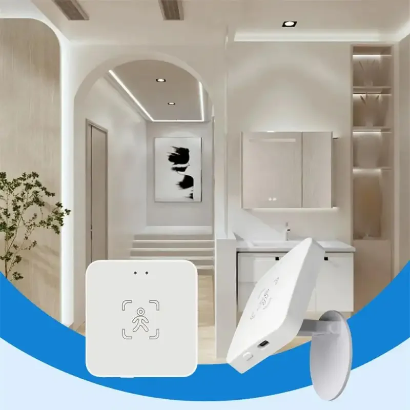 Imagem -02 - Zigbee Smart Sensor de Presença Humana Detecção de Distância Luminância Tuya Smart Life Automação Residencial Z2m Alexa Google