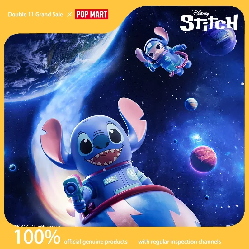 

Genuine POPMART MEGA SPACE MOLLY 400% Stitch Trendy Decoration Birthday Gifts for Girls Fashionable Gift Ornaments Mysterious Bo