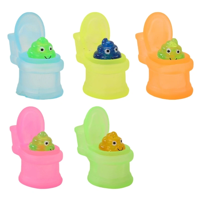 Stress Relief Squeezable Toilet Poop Toy Portrable Accessory for Kids and Adults Soft Materials for Comfortable Touch