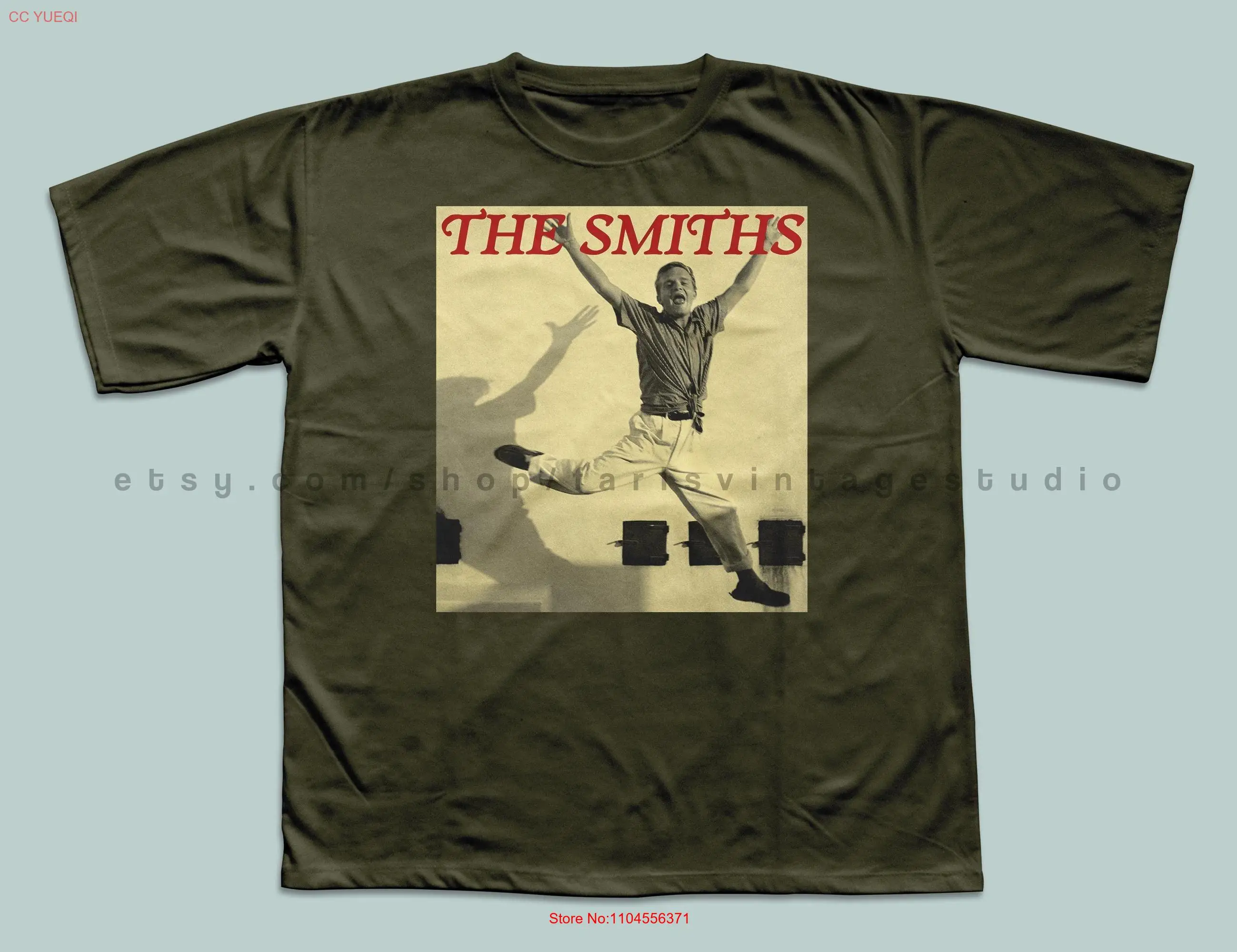 

Футболка Смита, винтажная футболка для мальчика с шипами по бокам, длинными или короткими рукавами Morrissey