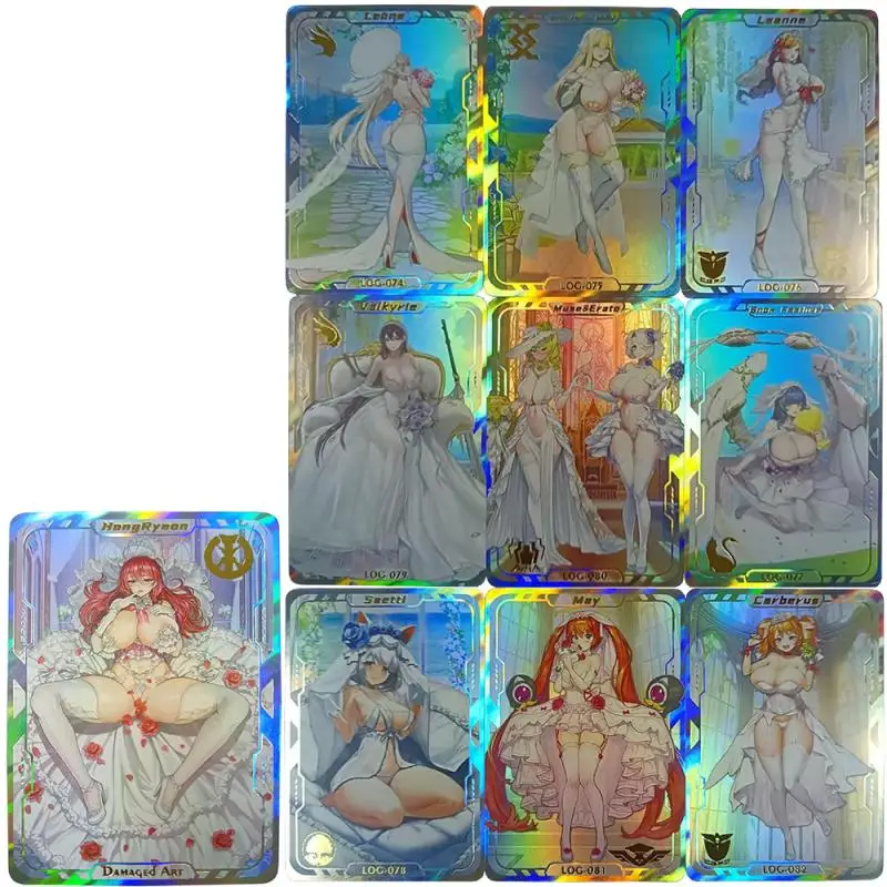 Anime Goddess Story DIY ACG Laser refrying Flash Cards Hoshino Ai Nico Robin Toys for boys carte da collezione regali di compleanno