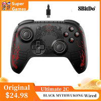 8BitDo Ultimate 2C BLACK MYTHWUKONG Wired Gaming Controller For PC Steam Accessories Deck Raspberry Pi Android Hall Effect