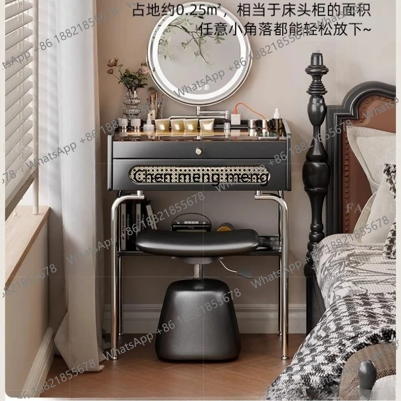American retro bedroom bedside 50cm dresser light luxury small apartment