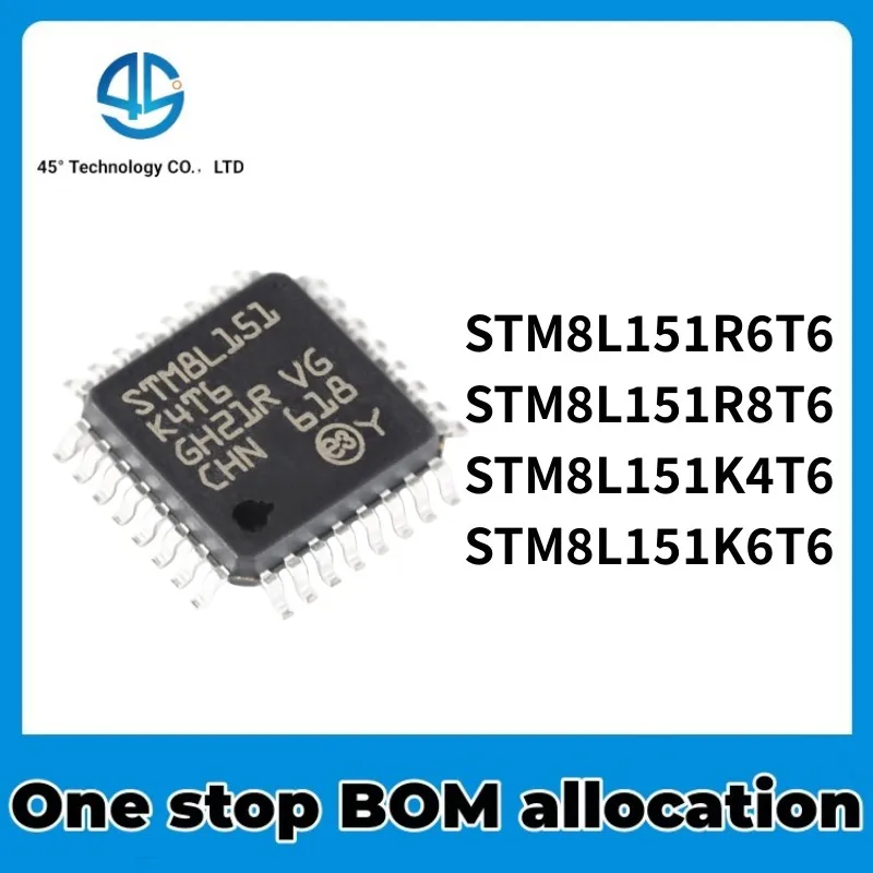 STM8L151K6T6 STM8L151K4T6 STM8L151R8T6 STM8L151R6T6 STM8 STM8L STM8L151 16MHz microcontroller package (MCU/MPU/SOC) IC chipset