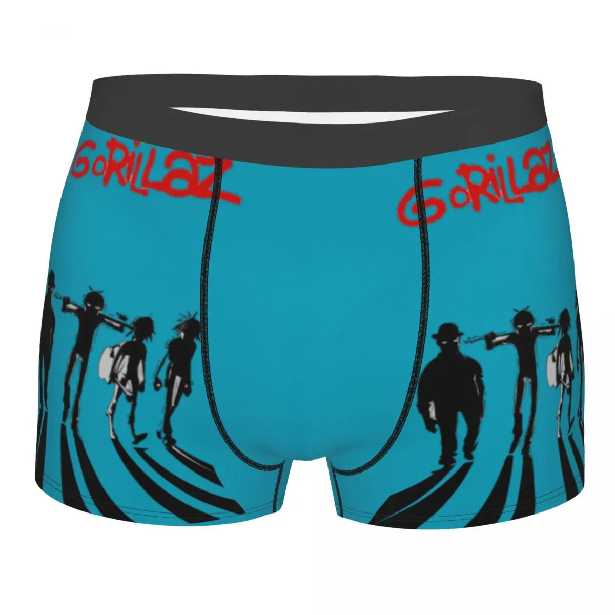 

Cool Music Band Gorillaz Skateboard Men's Boxer Briefs, Highly Breathable Underpants,High Quality 3D Print Shorts Gift Idea