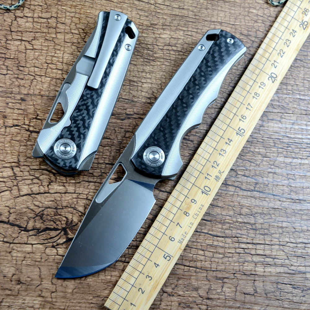 

TWOSUN TS522 Складной нож K110 Лезвие Керамическая шайба с шарикоподшипником TC4 Титановая ручка Открытый Кемпинг Охота Карманный нож