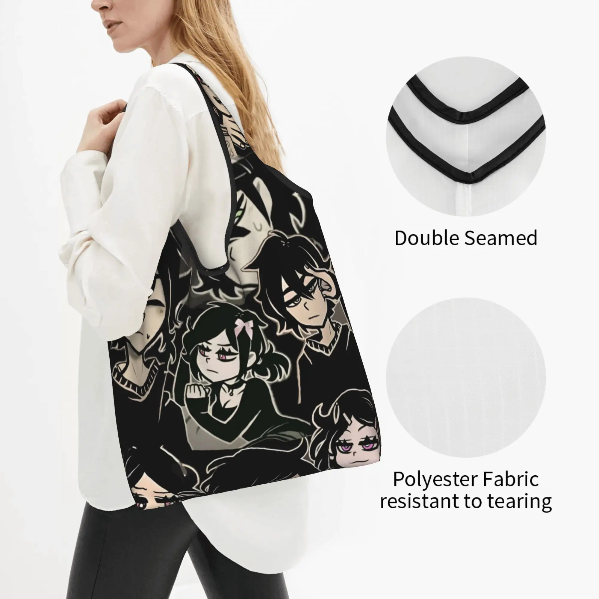 Fashion Print Comic A-Andys L-Leyleys Movie Hot  Shopping Tote Bags Portable Shoulder Shopper Classic Handbag