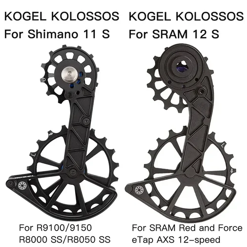 Imagen 2 del producto Rueda de polea de cambio Kolossos, rodamiento de gran tamaño 82g para 105 ULTEGRA R9100 R8000 11s y Sram Red Force eTap AXS 12 velocidades