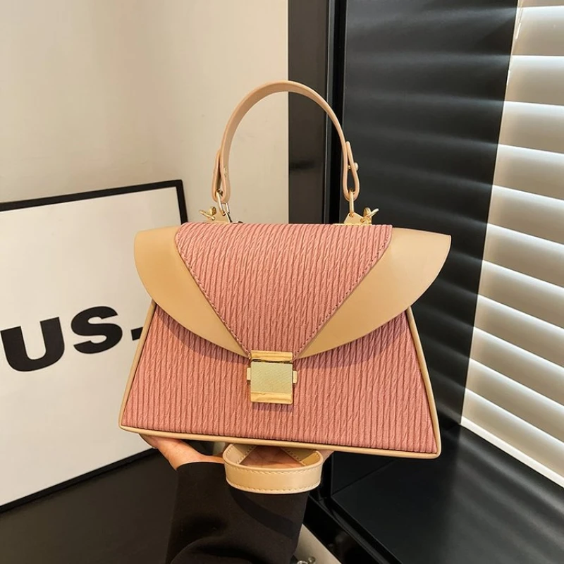 

2025 New Arrival Female Bag Maillard Style Shoulder Bag for Women Retro Printing Commuting Crossbody Bag Daily Use