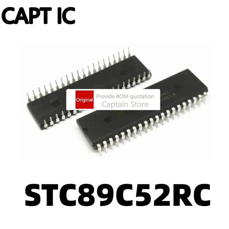 5 قطعة STC89C52RC-40I-PDIP40 برنامج برمجة المنفذ التسلسلي تنزيل شريحة واحدة للكمبيوتر الصغير