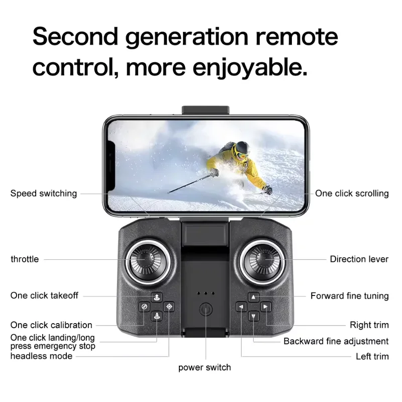 2024 New XD1 Mini Drone With 4K Camera RC Helicopter Gesture Sensing with ESC Dron RC Plane Quadrocopter Remote Control Toy Gift