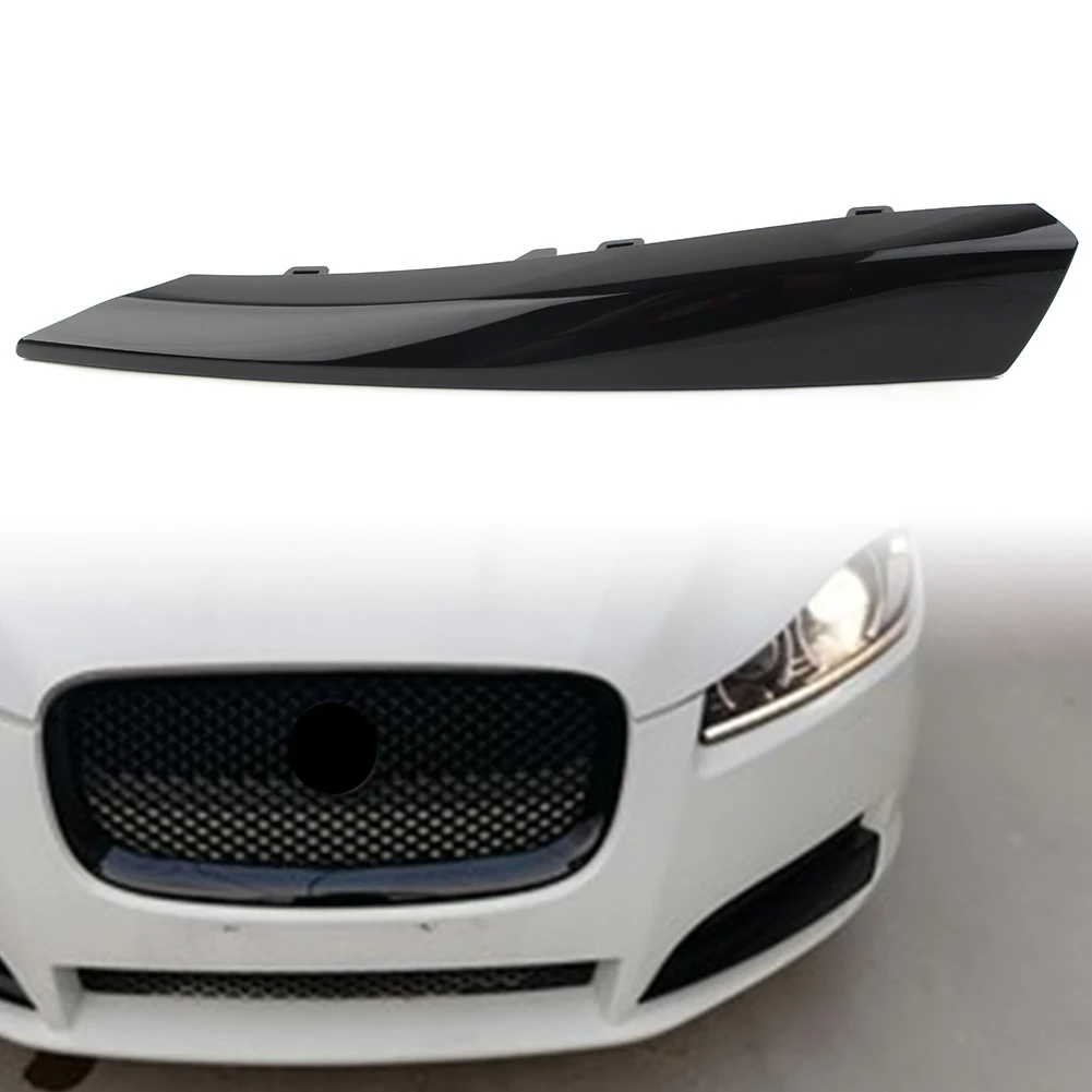 Glossy Black Car Front Bumper Side Grille Insert Cover Decorative Trim For Jaguar XF 2012 2013 2014 2015