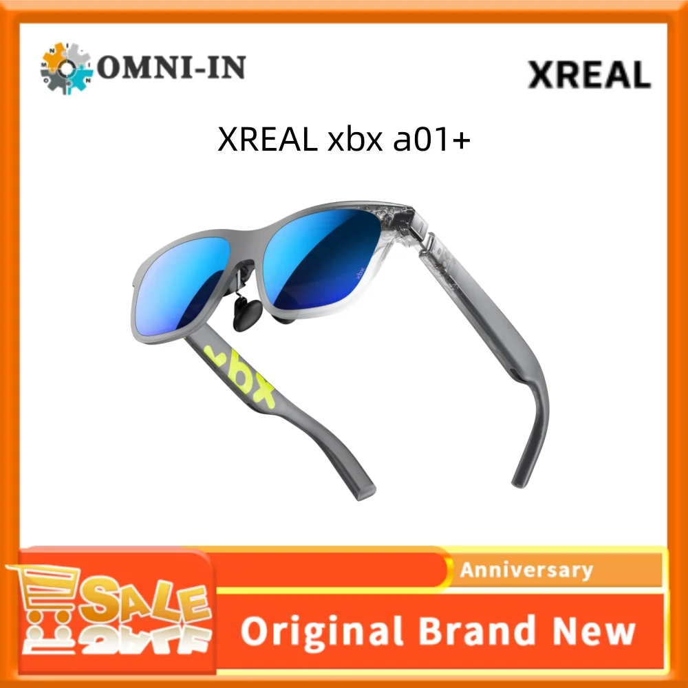 XREAL xbx a01 ARグラス、超軽量62g、HDR10対応、1600nit、50度の視野角、映画鑑賞やゲームに最適