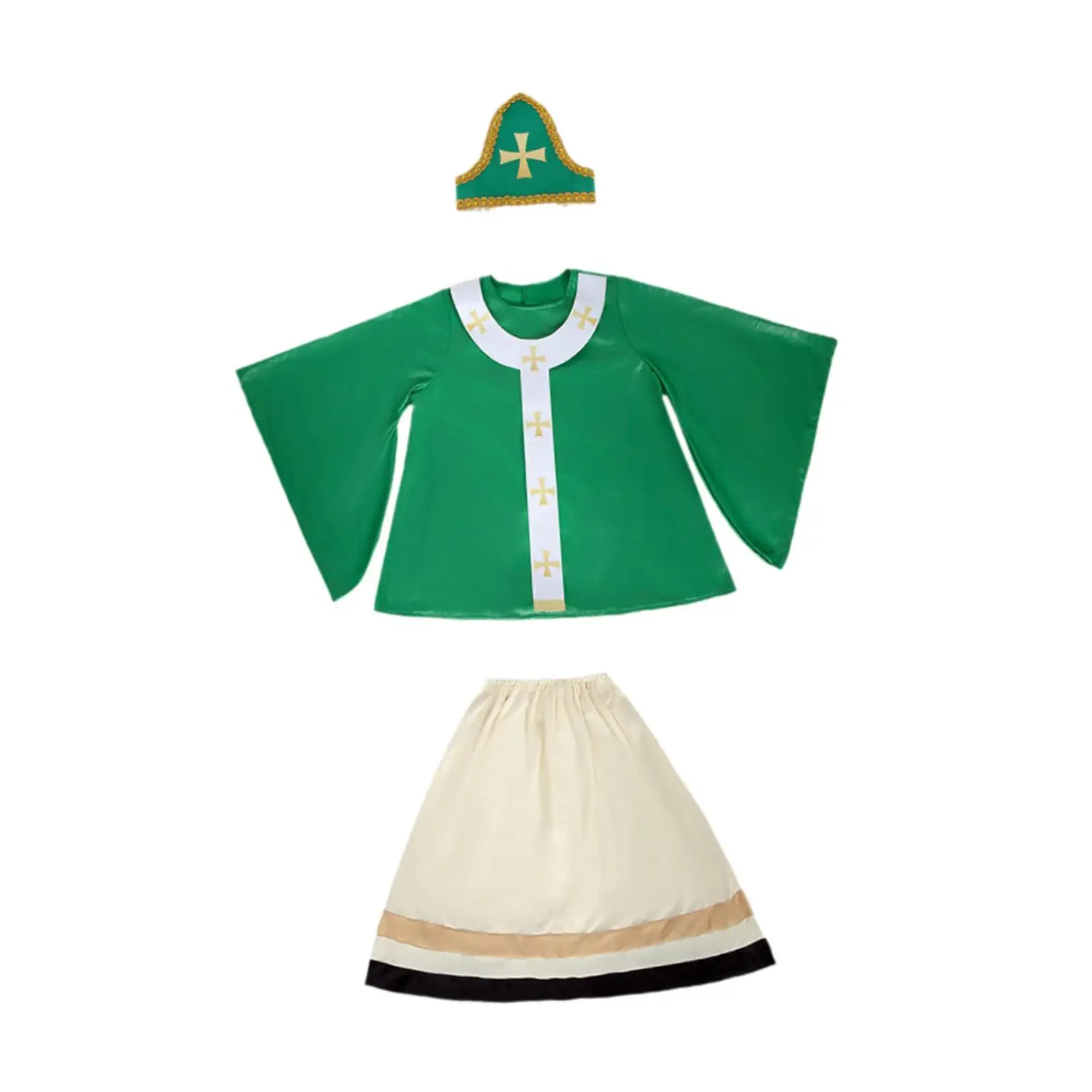 Robe de festival de costumes pour enfants de la Saint-Patrick pour le Saint-Patrick Halloween