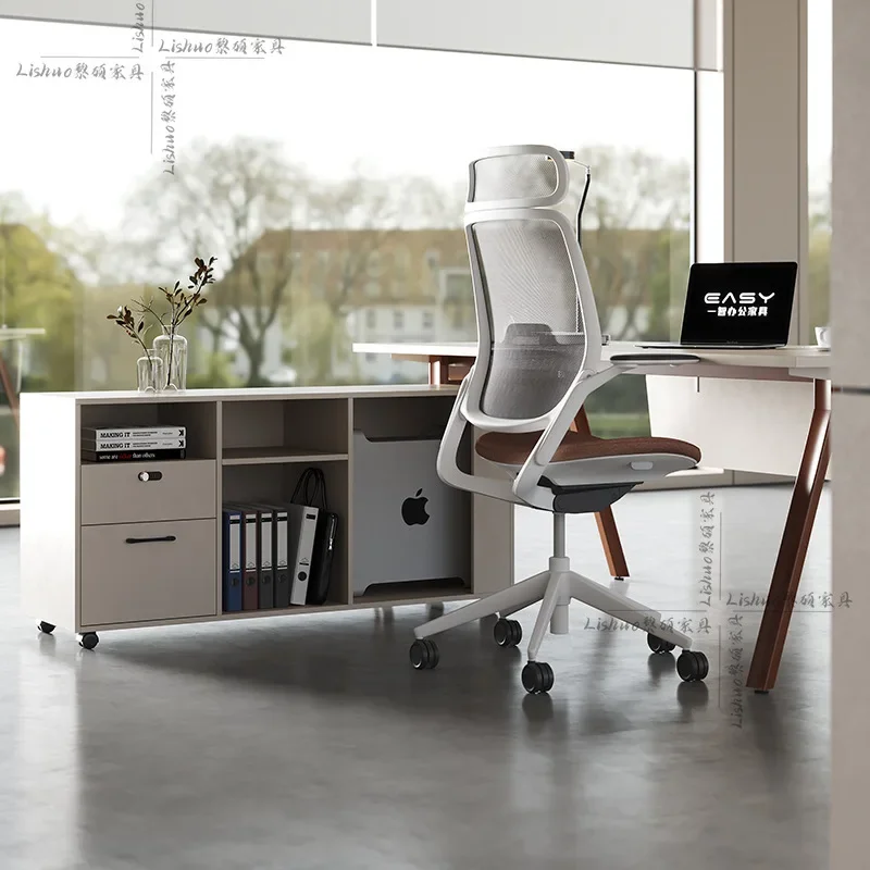 Boss's desk, simple modern manager's desk and chair combination