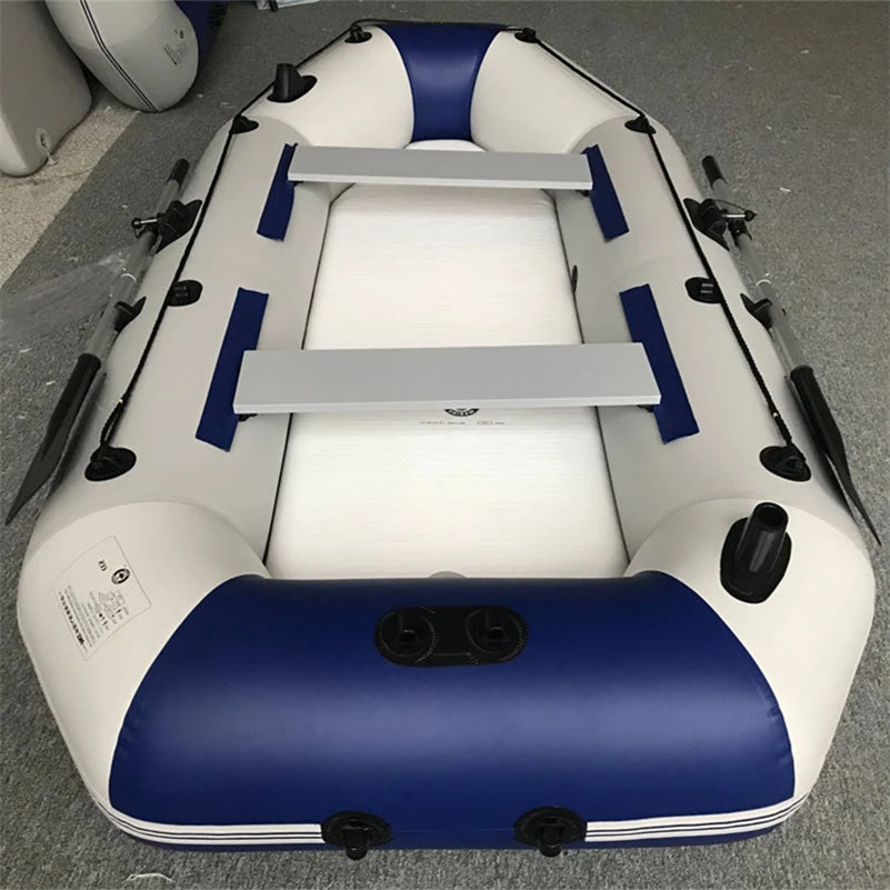 

Inflatable Rowing Boats 2-3 Person Air Deck Floor Inflatable Drifting Boat Fishing Kayak Boats For Watersprots Outdoor Boats