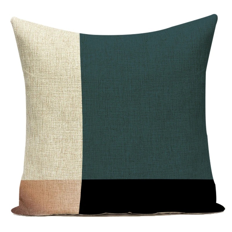 

Декоративная наволочка с геометрическим рисунком, черный, синий, золотой, полиэстеровый чехол для подушки Cojines Decorativos Para, диван, автомобиль, домашняя наволочка