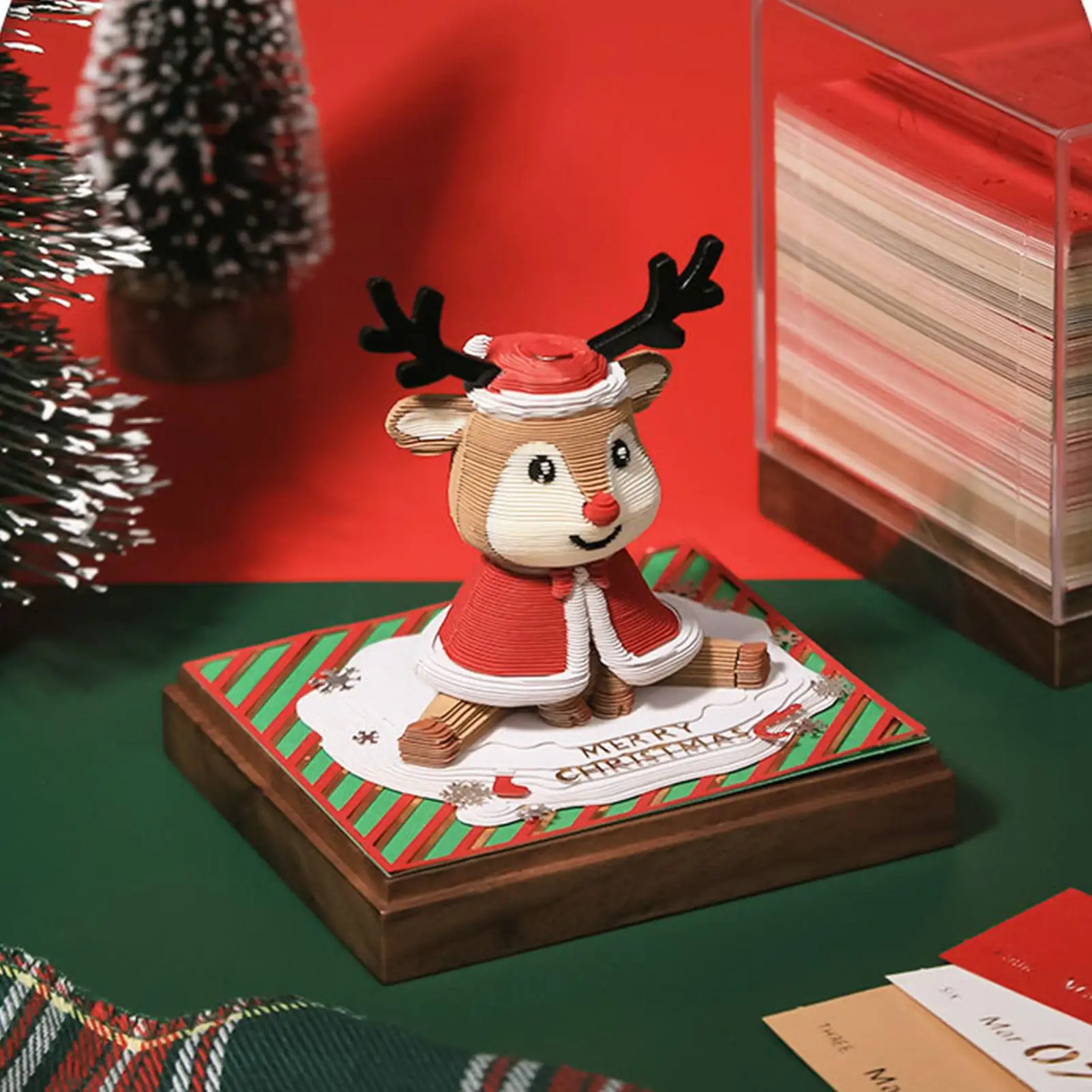 ساعة التقويم 2026 الغزلان تصميم المفكرة عيد الميلاد تحت عنوان المسيل للدموع بعيدا أجندة مكتبية /رزنامة مكتبية 2026 للأطفال النساء الرجال مدرسة المعلم