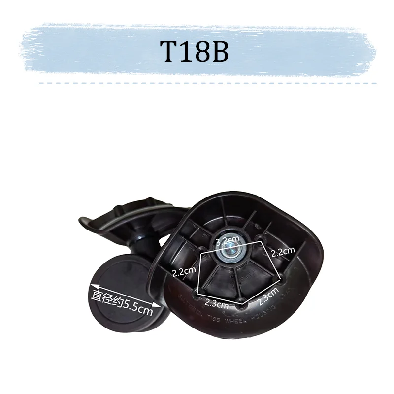 For SJTOBOL T18B Universal Wheel Replacement Easy to Install Travel Luggage Wheel Accessories Push And Pull Smooth Silent Wear