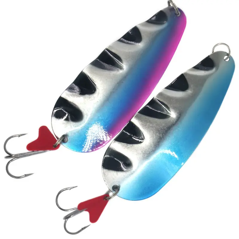 Fishing Spoon Lure Hard Fishing Lure Artificial Wobblers 11.8cm 42g Trolling Trout Spoon Bait Bass Pike With Treble Hook Pesca