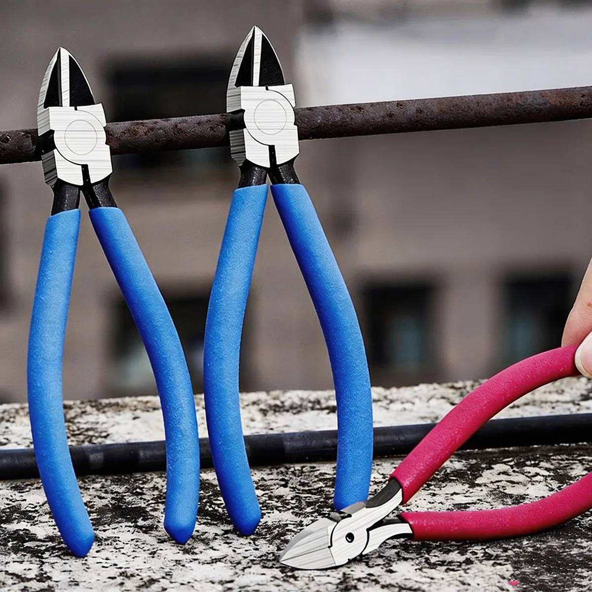 6 Inch Diagonal Cutting Pliers Flush Cutter Side Cutter For Wire Cable Electronic Model Jewelry Repair Tool