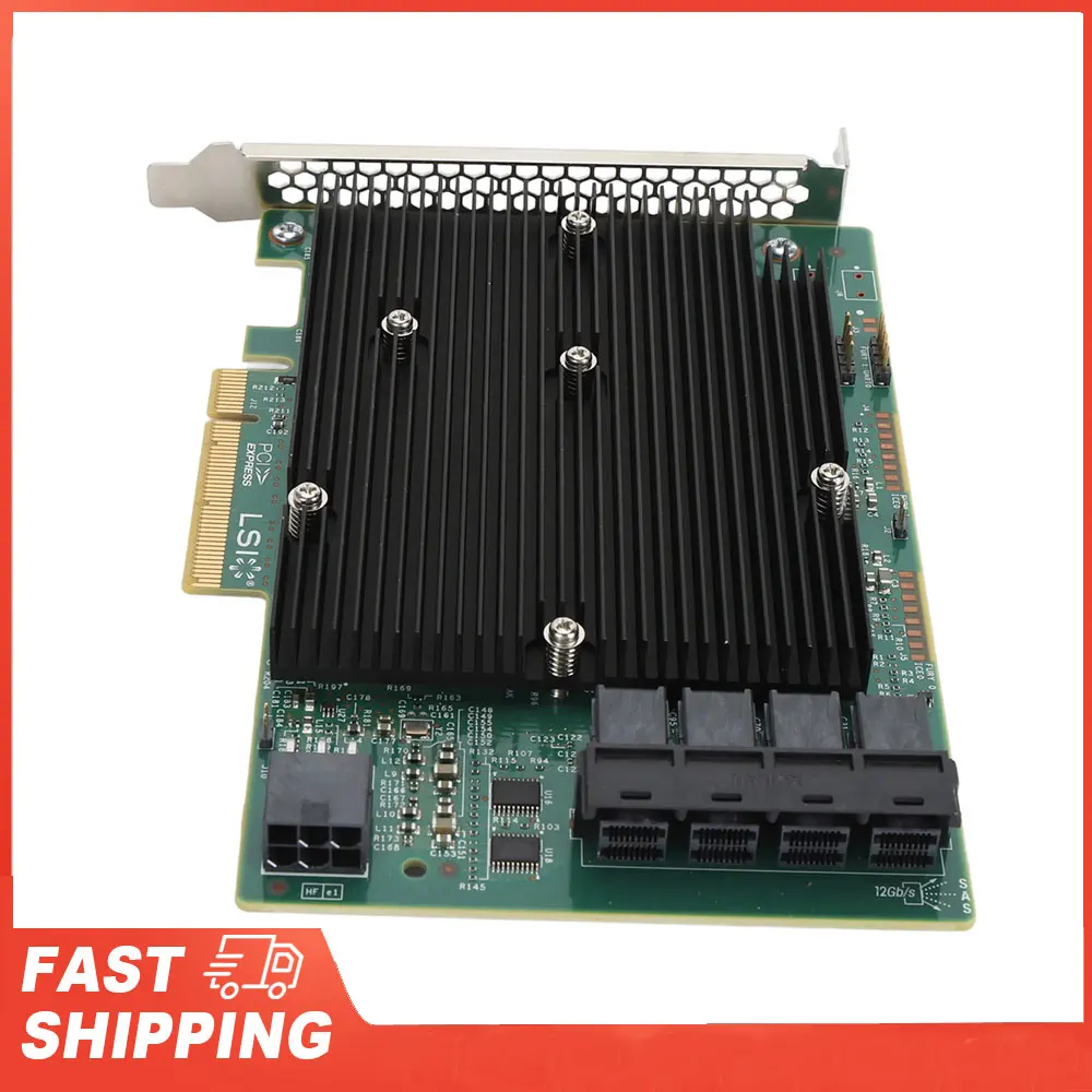 بطاقة LSI SAS 9300 16I HBA 12Gbps 16 SATA SAS Port HBA بطاقة تحكم لنظام التشغيل Windows لـ Linux لـ VMware لبطاقة FreeBSD HBA