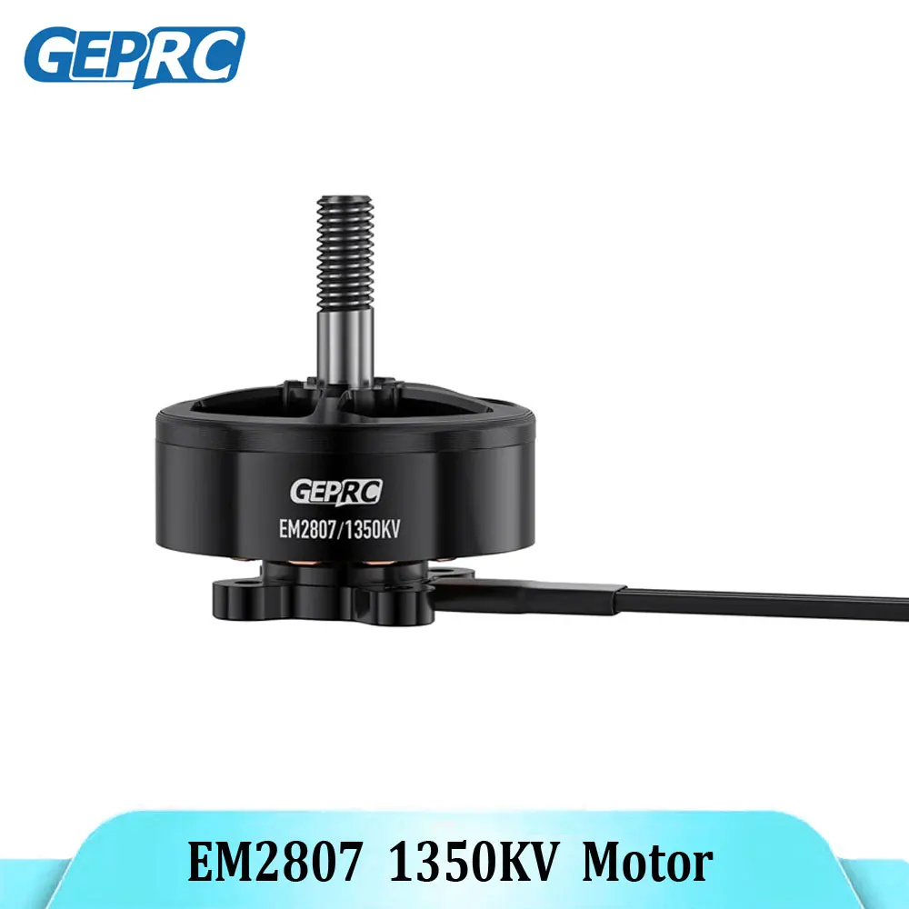 

GEPRC EM2807 1350KV Черный бесщеточный двигатель, предназначенный для 6/7/8 дюймов RC FPV Freestyle Long Range Drone Multicopter