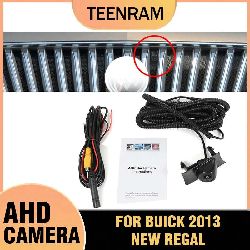 

For Buick 2013 New Regal Car AHD Front View Camera HD Night Vision Fisheye 150°Chrome Camera Parking Monitoring System