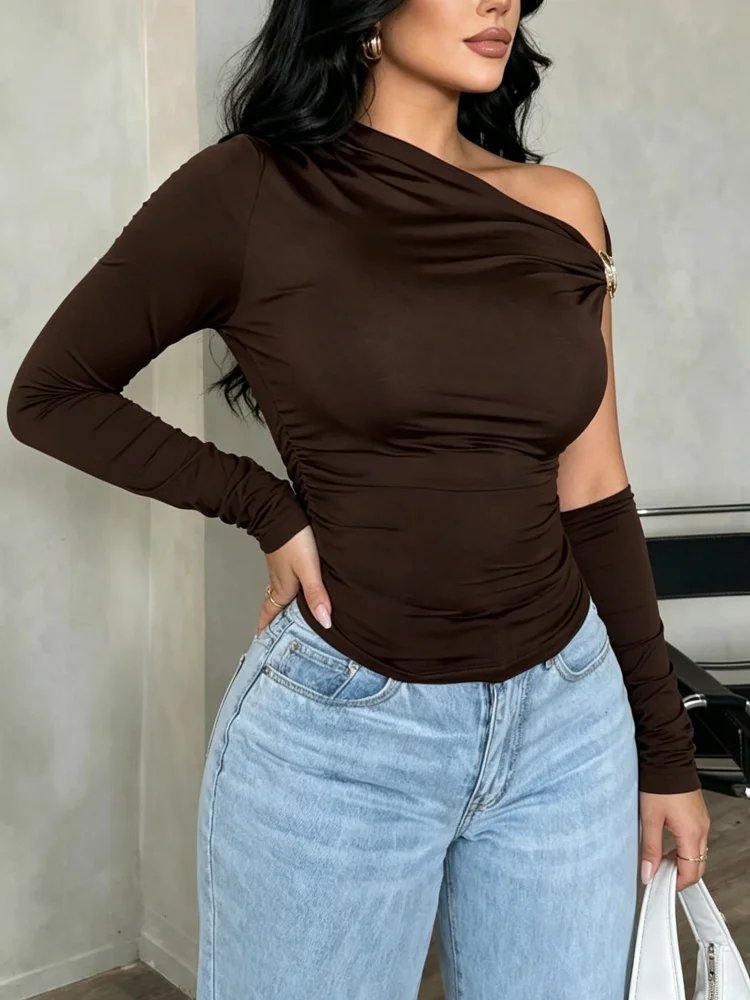 Women Asymmetrical Oblique Sho - Women Top Fashion review and price