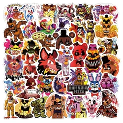 50pcs FNAF Sticker Fazbear Bear Stickers Game Nights-Freddies Waterproof Decal for Car Laptop Luggage Phone Toy Gift