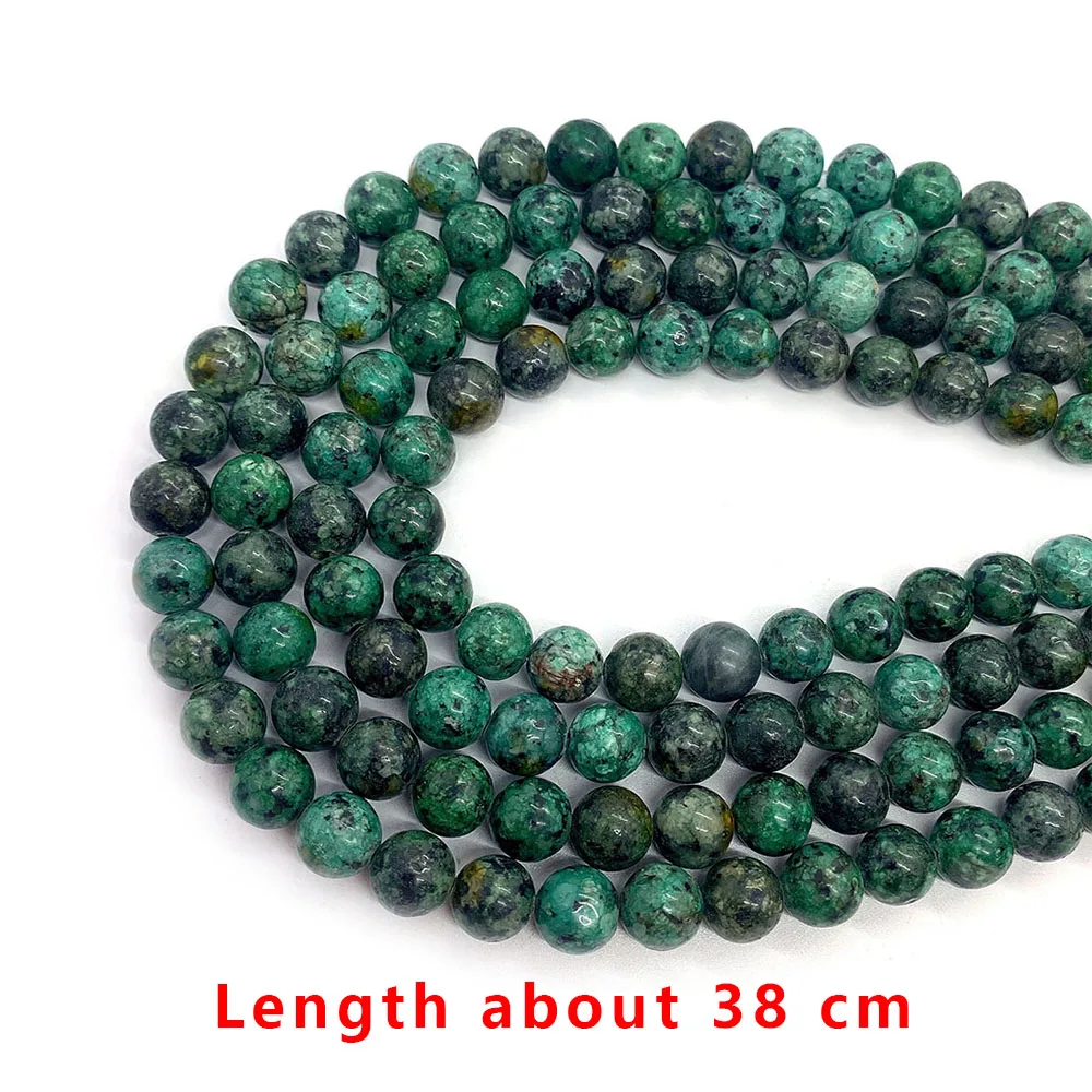 Charms Natural Stone African Pine Quartz Round Spherical Beads Diy Beads for Jewelry Making Women Necklace Bracelet Accessories