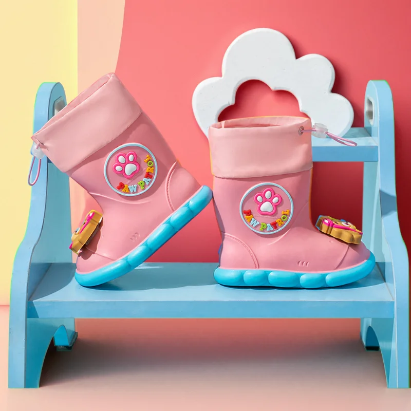 PAW PATROL Girls Boys Baby Kids Rain Boots Non-Slip Cute Comfy Outdoor Lightweight