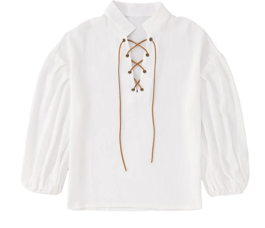 เสื้อโจรสลัดยุคกลางสำหรับเด็กผ - Tops บทวิจารณ์และราคา