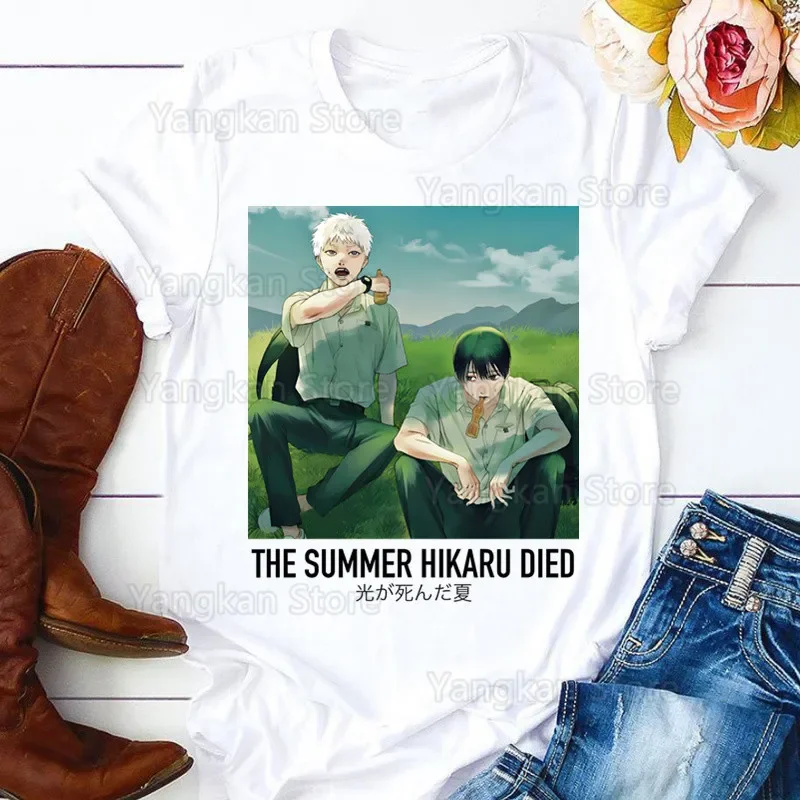 夏のヒカルが死んだ ヒカル・ヨシキ 人気 Tシャツ メンズ レディース ファッション ヒップホップ 原宿 Tシャツ