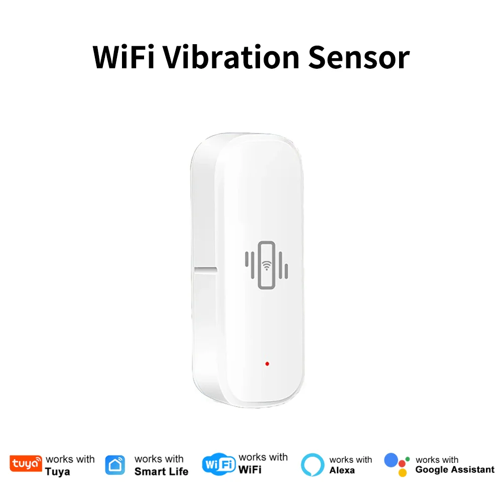 

Умный Wi-Fi датчик вибрации Tuya: мониторинг в реальном времени, оповещение о ударах, запись истории событий, безопасность (Smart Life)