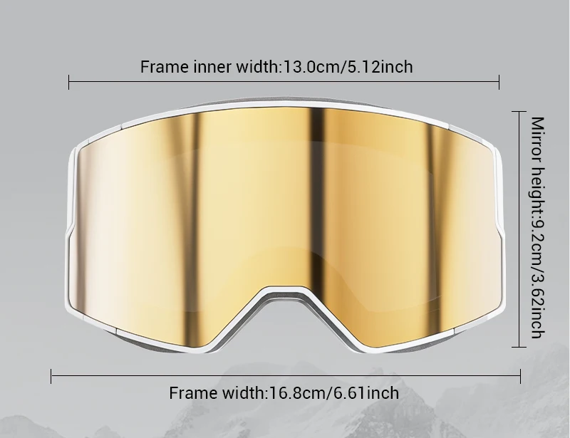 KAPVOE Männer Frauen Doppel Schichten Anti-Fog Ski Brille Schneemobil Brillen Outdoor Sport Schnee Snowboard Brille Magnetische Linsen Neue – Detail 15