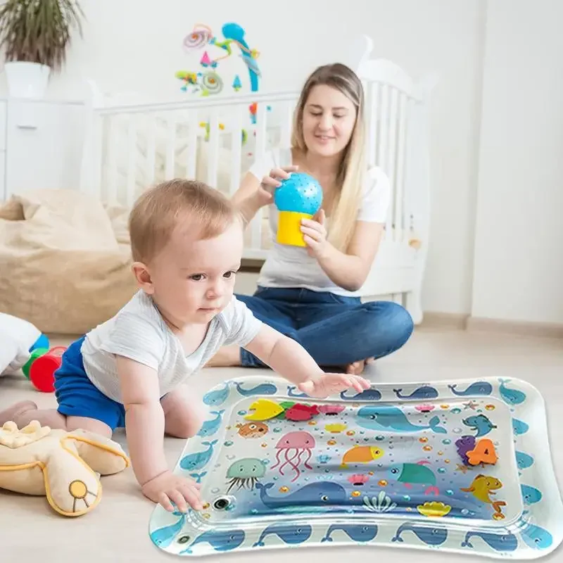 Polymère de jeu d'eau gonflable pour enfants, tapis de jeu d'été, jouet de piscine de plage, 70cm