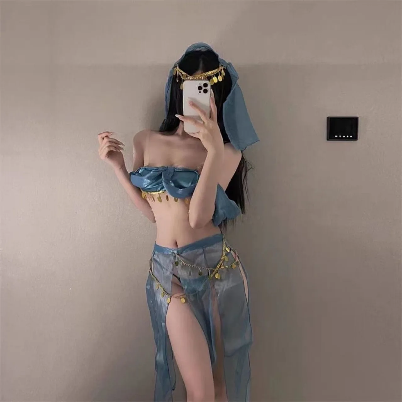 Sexy pajamas women tube top exotic dancer full set pure desire style super fairy ancient style bellyband palace women's sleeping