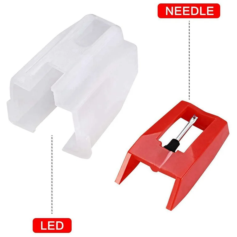 6 Pack Record Player Needle, Vinyl Phonograph LP Old Phonograph Piezoelectric Head