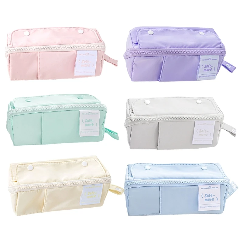 GR Multipurpose Pen Case Large Capacity Pen Bag Extending Pen Pouches Travel Cosmetic Storage Bag for Student Women Girl