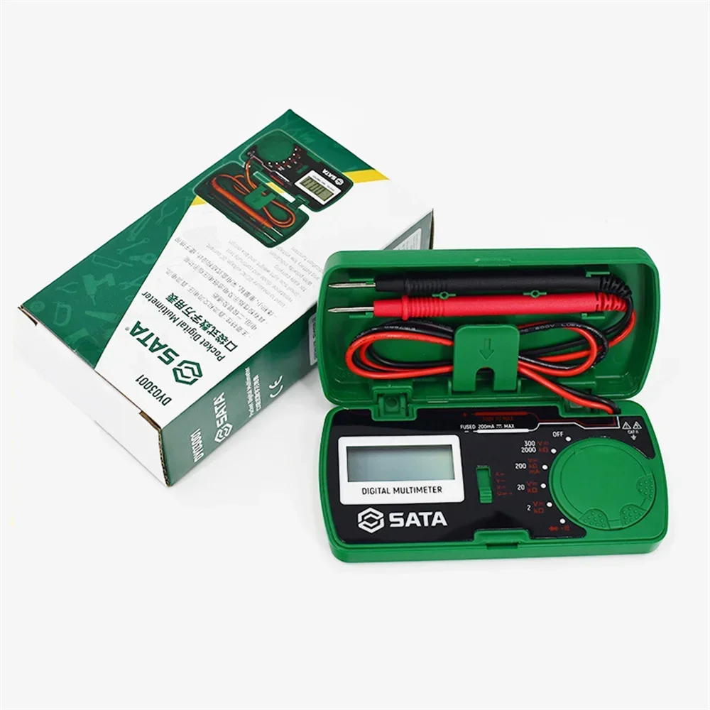 New Mini Multimeter, Pocket-Sized High Precision Tester, Measures AC/DC Voltage & Resistance, Versatile Electrical Tool