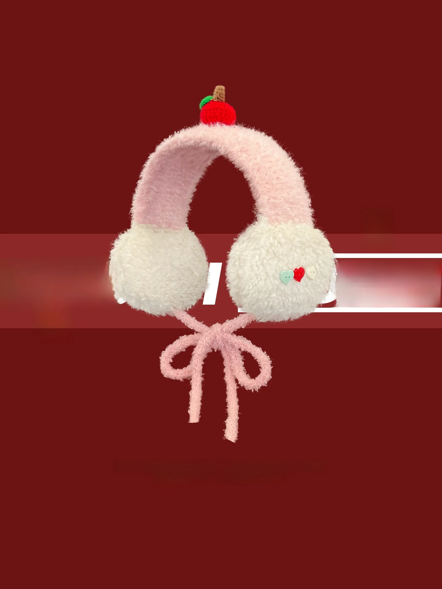 cute-plush-ear-covers-women's-winter-warm-atmosphere-tied-ear-muffs-cold-resistance-ear-protection-fashion-accessories